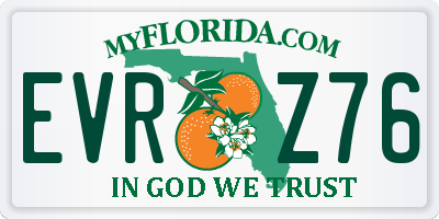 FL license plate EVRZ76