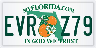 FL license plate EVRZ79