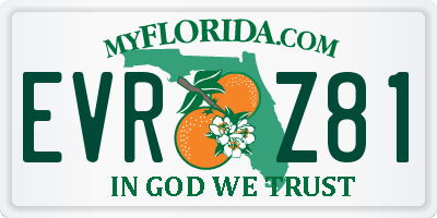 FL license plate EVRZ81