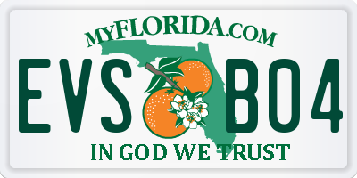 FL license plate EVSB04