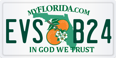 FL license plate EVSB24