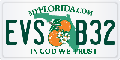 FL license plate EVSB32