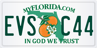 FL license plate EVSC44