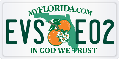 FL license plate EVSE02