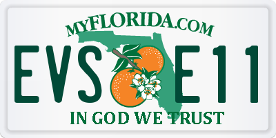 FL license plate EVSE11
