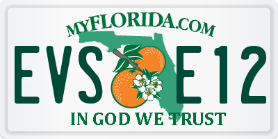 FL license plate EVSE12