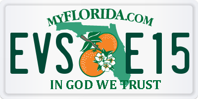 FL license plate EVSE15