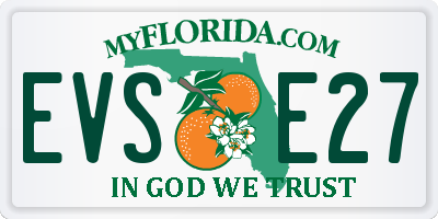 FL license plate EVSE27