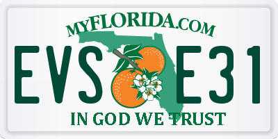 FL license plate EVSE31