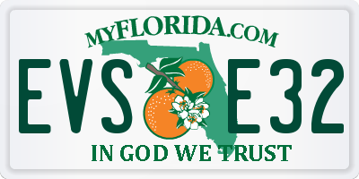 FL license plate EVSE32