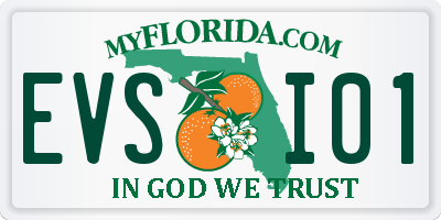FL license plate EVSI01