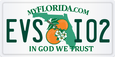 FL license plate EVSI02