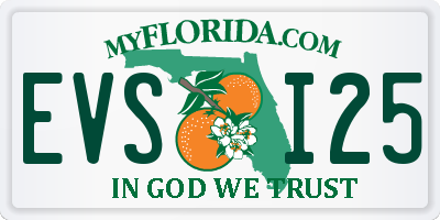 FL license plate EVSI25