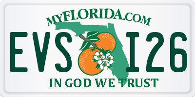 FL license plate EVSI26