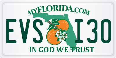 FL license plate EVSI30