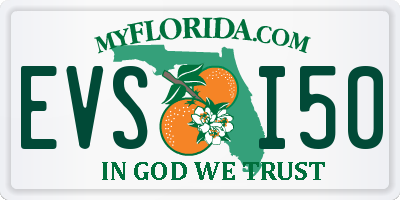 FL license plate EVSI50