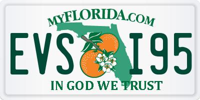 FL license plate EVSI95