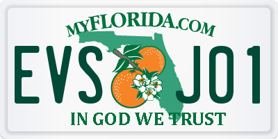 FL license plate EVSJ01