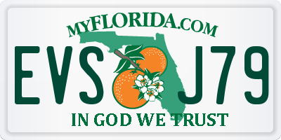 FL license plate EVSJ79