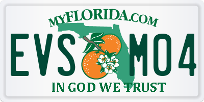 FL license plate EVSM04