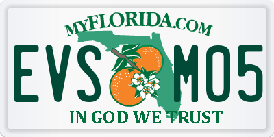 FL license plate EVSM05