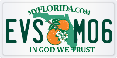 FL license plate EVSM06