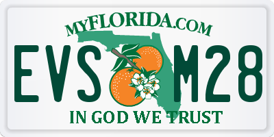 FL license plate EVSM28