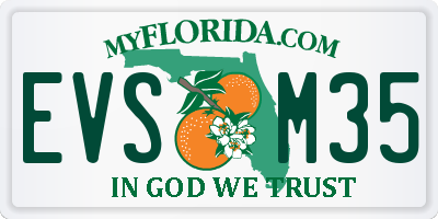 FL license plate EVSM35