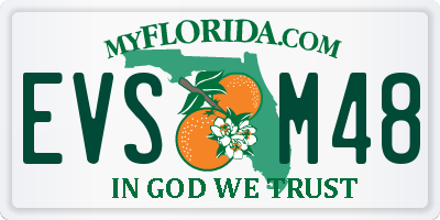 FL license plate EVSM48