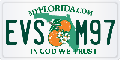 FL license plate EVSM97