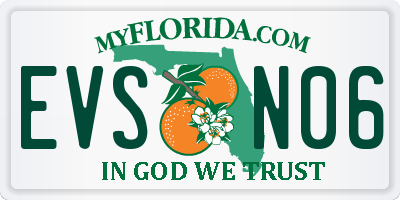 FL license plate EVSN06