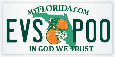 FL license plate EVSP00