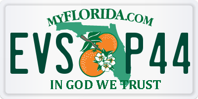 FL license plate EVSP44