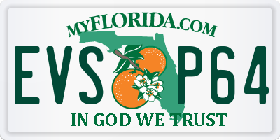 FL license plate EVSP64