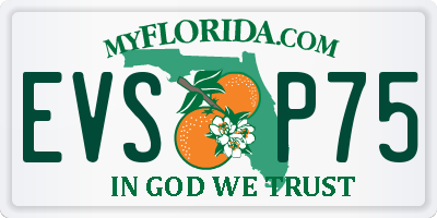 FL license plate EVSP75