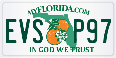FL license plate EVSP97