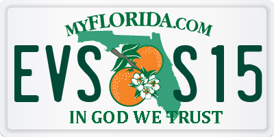 FL license plate EVSS15