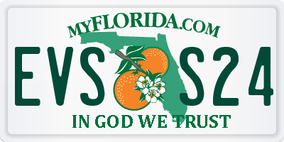 FL license plate EVSS24