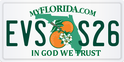 FL license plate EVSS26