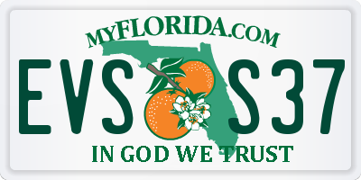 FL license plate EVSS37