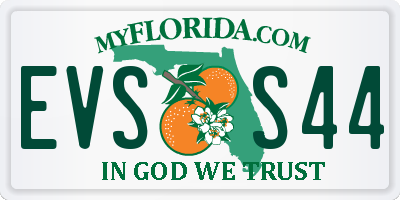 FL license plate EVSS44