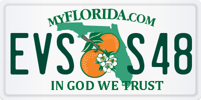 FL license plate EVSS48