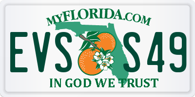 FL license plate EVSS49