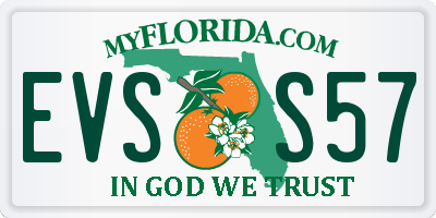 FL license plate EVSS57