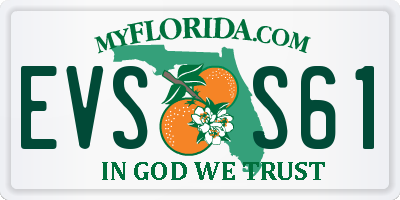 FL license plate EVSS61