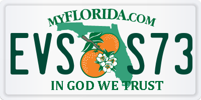 FL license plate EVSS73