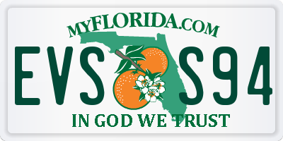 FL license plate EVSS94