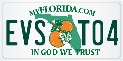 FL license plate EVST04