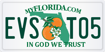 FL license plate EVST05