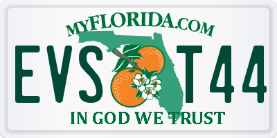 FL license plate EVST44